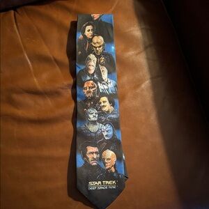 Ralph Marlin Star Trek Character Tie - Blue and Black